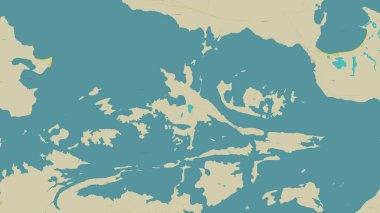 Güney Atlantik Okyanusu 'ndaki Golding Adası OSM İnsani Yardım Stili haritası üzerinde