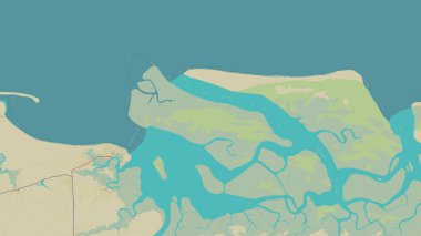 Ilha Grande do Paulino Güney Atlantik Okyanusu 'nda bir topoğrafik, OSM İnsani Stil Haritası üzerinde