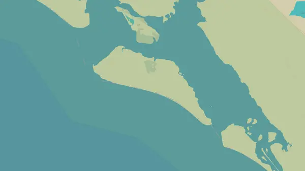 stock image Isla Ana in the North Pacific Ocean on a topographic, OSM Humanitarian style map