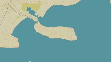 Java Denizi 'ndeki Pulau Poteran, OSM İnsani Yardım Stili Haritası