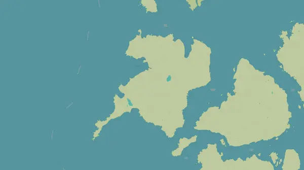 stock image Noyes Island in the The Coastal Waters of Southeast Alaska and British Columbia on a topographic, OSM Humanitarian style map