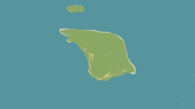 Halmahera Denizi 'ndeki Pulau Sayang bir topoğrafik, OSM İnsani Stil Haritası üzerinde