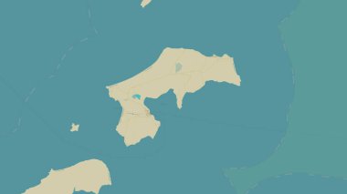 Arafura Denizi 'ndeki Güney Goulburn Adası, OSM İnsani Yardım Stili haritası üzerinde