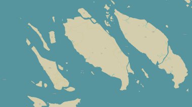 Güney Çin Denizi 'ndeki Pulau Sugi OSM İnsani Yardım Stili haritası üzerinde