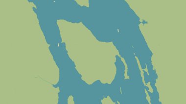 Swan Island in the The Coastal Waters of Southeast Alaska and British Columbia on a topographic, OSM Humanitarian style map clipart