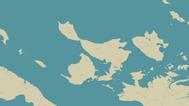 Güney Atlantik Okyanusu 'ndaki Saunders Adası OSM İnsani Yardım Stili haritası üzerinde