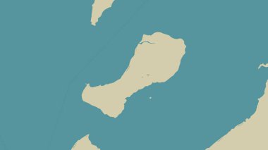 Arafura Denizi 'ndeki Pulau Ujir, OSM İnsani Yardım Stili Haritası üzerinde