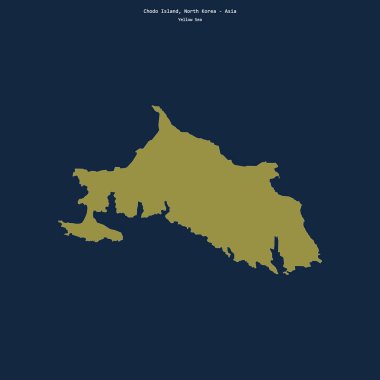 Sarı Deniz 'deki Chodo Adası' nın şekli, Kuzey Kore 'ye ait.