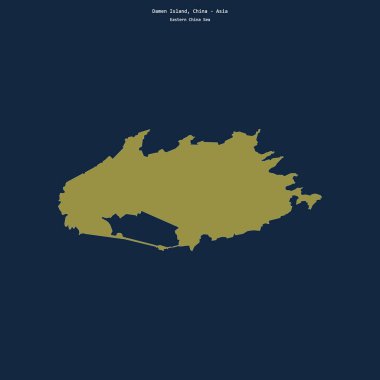 Doğu Çin Denizi 'ndeki Damen Adası' nın şekli Çin 'e ait.