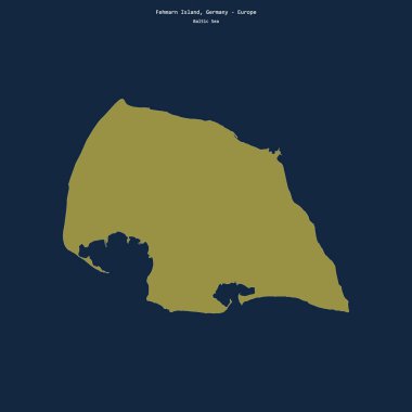 Baltık Denizi 'ndeki Fehmarn Adası' nın şekli Almanya 'ya ait.