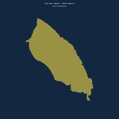 Kaliforniya Körfezi 'ndeki Gore Adası' nın şekli Meksika 'ya ait.