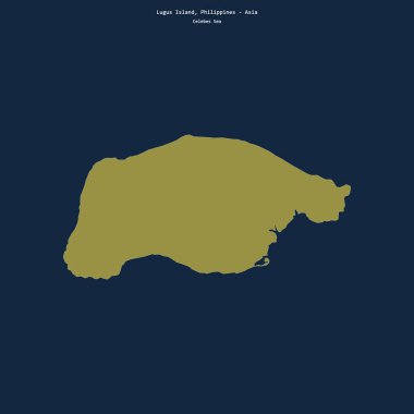 Celebes Denizi 'ndeki Lugus Adası' nın şekli, Filipinlere ait.