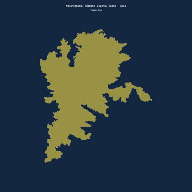 Japonya 'ya ait Nakanoshima, Japon Denizi' ndeki Shimane Adası.