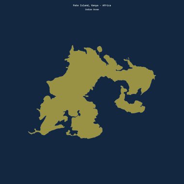 Hint Okyanusu 'ndaki Pate Adası' nın şekli Kenya 'ya ait.