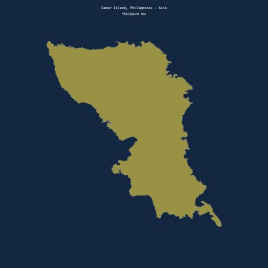 Filipin Denizi 'ndeki Samar Adası' nın şekli, Filipinlere ait.