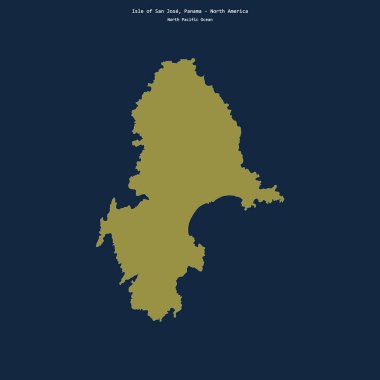 Kuzey Pasifik Okyanusu 'ndaki San Jose Adası şekli, Panama' ya ait.
