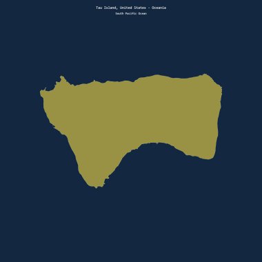 Güney Pasifik Okyanusu 'ndaki Tau Adası' nın şekli, Birleşik Devletler 'e ait.