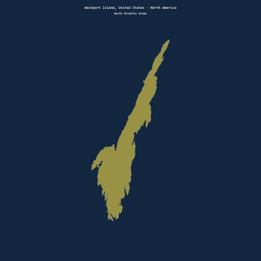 Kuzey Atlantik Okyanusu 'ndaki Westport Adası' nın şekli Amerika Birleşik Devletleri 'ne ait.