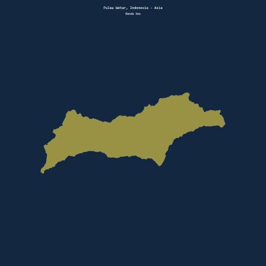 Banda Denizi 'ndeki Pulau Wetar şekli, Endonezya' ya ait.