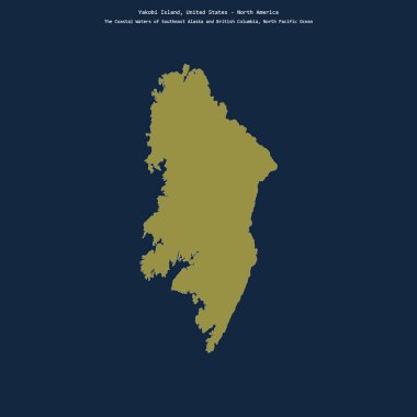 Kuzey Pasifik Okyanusu 'ndaki Yakobi Adası' nın şekli, Birleşik Devletler 'e ait.