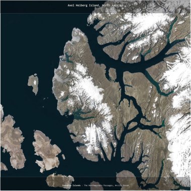 Kanada 'ya ait Kuzey Buz Denizi' ndeki Axel Heiberg Adası, 2 Mayıs 2016 'da çekilen uydu görüntüsünün karesini aldı.