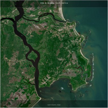 Brezilya 'ya ait Güney Atlantik Okyanusu' ndaki Ilha de Boipeba, 29 Temmuz 2021 'de çekilmiş bir uydu görüntüsünün karesini aldı.