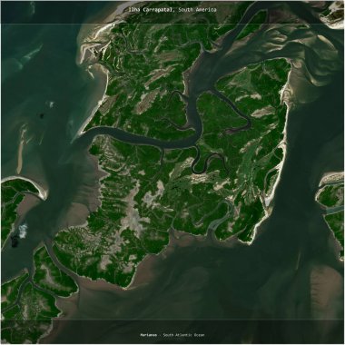 Brezilya 'ya ait Güney Atlantik Okyanusu' ndaki Ilha Carrapatal, 17 Haziran 2024 'te çekilmiş bir uydu görüntüsünün karesini aldı.