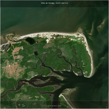 Brezilya 'ya ait Güney Atlantik Okyanusu' ndaki Ilha do Curupu, 17 Haziran 2024 'te çekilmiş bir uydu görüntüsünün karesini aldı.
