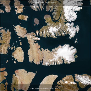 Kanada 'ya ait Baffin Körfezi' ndeki Devon Adası, 16 Haziran 2011 'de çekilmiş bir uydu görüntüsünün karesini aldı.