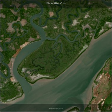 Kuzey Atlantik Okyanusu 'nda, Gine-Bissau' ya ait Ilha de Elia, 5 Aralık 2023 'te çekilmiş bir uydu görüntüsü ile karesini aldı.