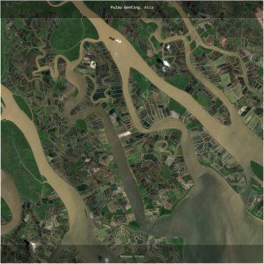 Endonezya 'ya ait Makassar Boğazı' nda bulunan Pulau Genting, 27 Şubat 2019 'da çekilmiş bir uydu görüntüsünün karesini aldı.