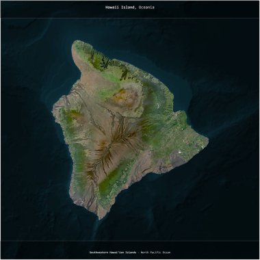 Amerika Birleşik Devletleri 'ne ait Kuzey Pasifik Okyanusu' ndaki Hawaii Adası, 24 Aralık 2017 'de çekilmiş bir uydu görüntüsünün karesini aldı.