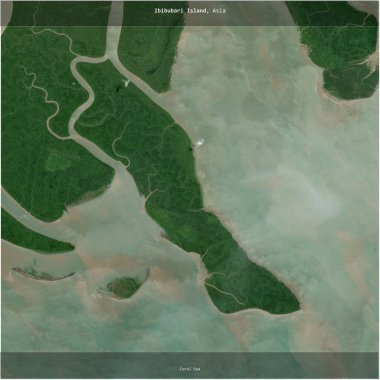 Mercan Denizi 'ndeki Papua Yeni Gine' ye ait Ibibubari Adası, 19 Nisan 2023 'te çekilmiş bir uydu görüntüsüyle karesini aldı.