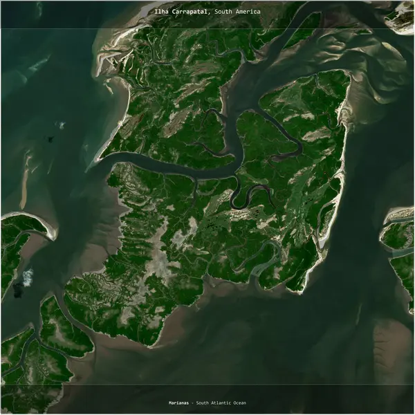 Brezilya 'ya ait Güney Atlantik Okyanusu' ndaki Ilha Carrapatal, 17 Haziran 2024 'te çekilmiş bir uydu görüntüsünün karesini aldı.