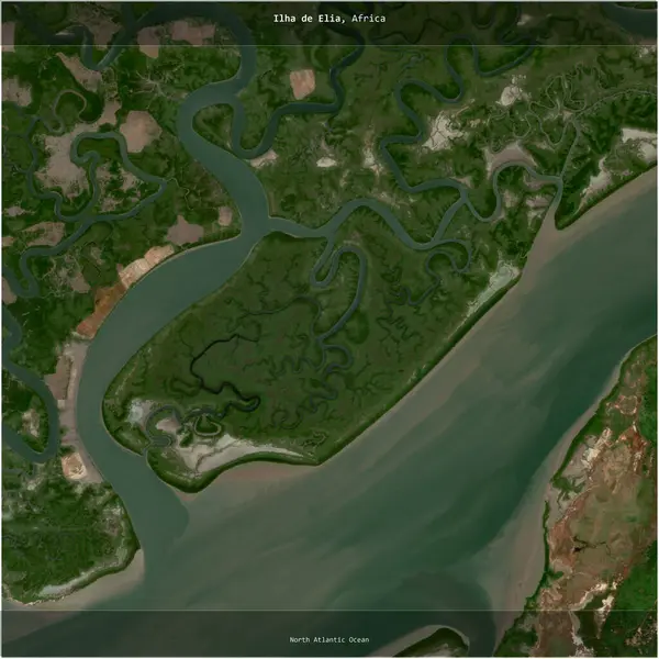 Kuzey Atlantik Okyanusu 'nda, Gine-Bissau' ya ait Ilha de Elia, 5 Aralık 2023 'te çekilmiş bir uydu görüntüsü ile karesini aldı.