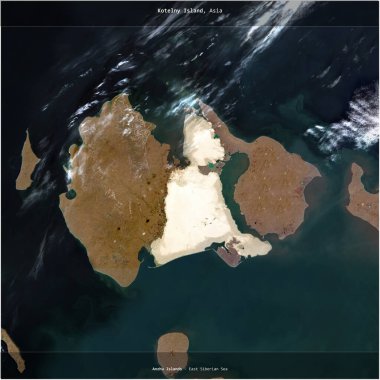 Rusya 'ya ait Doğu Sibirya Denizi' ndeki Kotelny Adası 10 Eylül 2020 'de çekilmiş bir uydu görüntüsüyle karesini aldı.