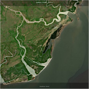 Mozambik Kanalı 'ndaki Pambane Adası, 21 Kasım 2023' te çekilen bir uydu görüntüsünün karesini aldı.