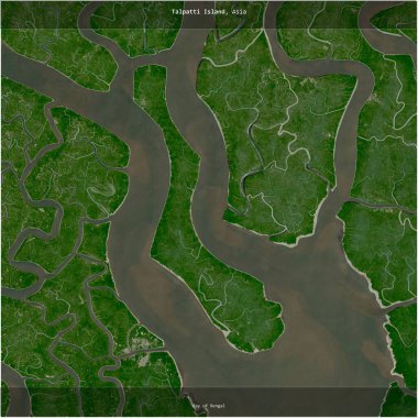 Bangladeş 'e ait Bengal Körfezi' ndeki Talpatti Adası, 17 Aralık 2023 'te çekilmiş bir uydu görüntüsüyle karesini aldı.