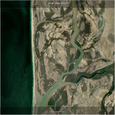 Kuzey Atlantik Okyanusu 'ndaki Ile de Tiong, Senegal, Moritanya, 23 Aralık 2023' te çekilen uydu görüntüsünün karesini aldı.