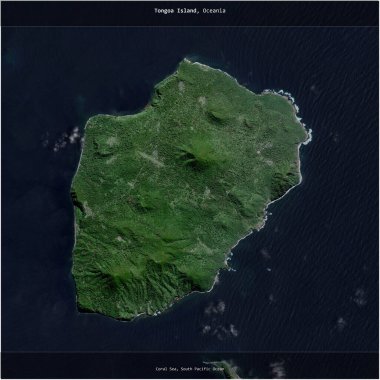 Vanuatu 'ya ait Mercan Denizi' ndeki Tongoa Adası, 16 Kasım 2023 'te çekilmiş bir uydu görüntüsüyle karesini aldı.