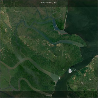 Malezya 'ya ait Celebes Denizi' nde Pulau Traverse, 11 Ocak 2019 'da çekilmiş bir uydu görüntüsüyle karesini aldı.