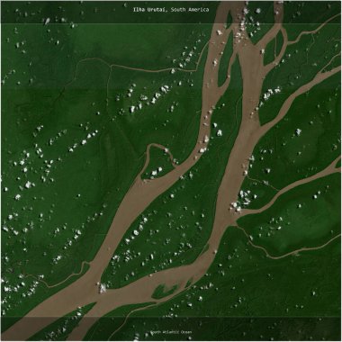 Brezilya 'ya ait Güney Atlantik Okyanusu' ndaki Ilha Urutai, 31 Ağustos 2023 'te çekilmiş bir uydu görüntüsünün karesini aldı.