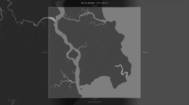 Brezilya 'ya ait Güney Atlantik Okyanusu' ndaki Ilha de Boipeba, bir bilek yüksekliği haritasında tanımlandı ve vurgulandı.