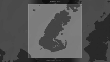 Kuzey Atlantik Okyanusu 'nda, Gine-Bissau' ya ait Ilha Bubaque, bir bilek yüksekliği haritasında tanımlandı ve vurgulandı.