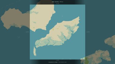 Kuzey Atlantik Okyanusu 'ndaki Ilha Carache, Gine-Bissau' ya ait, bir topoğrafik, OSM İnsani Yardım Stili haritasında tanımlanmış ve vurgulanmıştır.