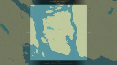 Amerika Birleşik Devletleri 'ne ait Güneydoğu Alaska ve Britanya Kolumbiyası' nın Kıyı Suları 'ndaki Woewodski Adası, bir topoğrafi, OSM İnsani Stil Haritası' nda tanımlandı ve vurgulandı.