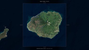 Amerika Birleşik Devletleri 'ne ait Kuzey Pasifik Okyanusu' ndaki Kauai Adası, 13 Ocak 2023 'te çekilmiş bir uydu görüntüsüyle tanımlandı ve vurgulandı.