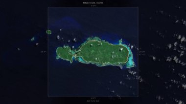 Fiji 'ye ait Güney Pasifik Okyanusu' ndaki Rotuma Adası, 18 Eylül 2023 'te çekilmiş bir uydu görüntüsüyle tanımlandı ve vurgulandı.