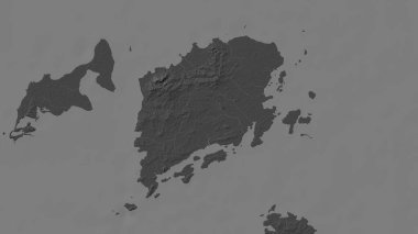 Sulu Denizi 'nde bir bileklik yükseklik haritasında Pulau Banggi