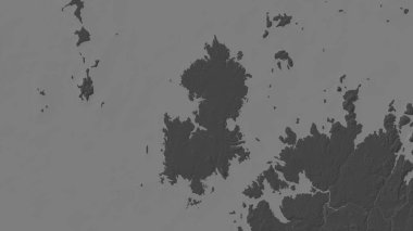 Bigge Island in the Indian Ocean on a bilevel elevation map clipart